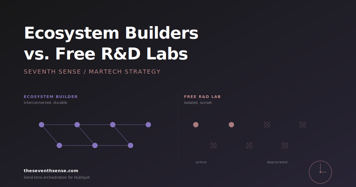 True Ecosystem Builders vs. Free R&D Labs: Choosing a Martech Partner That Lasts