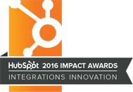 2016 HubSpot Integrations Award 2016 HubSpot Integrations Award