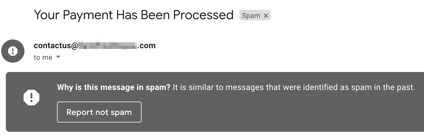 Email in spam