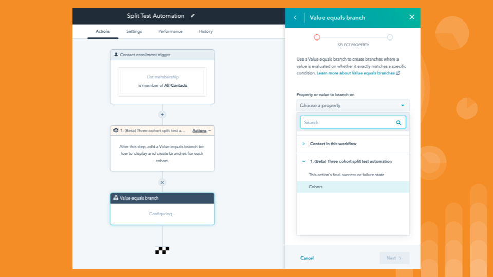 Split Test Automation - Value equals branch Split Test Automation - Value equals branch